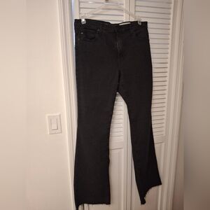 Anthropologie Carbon Colored The Angel Boot Leg Jeans